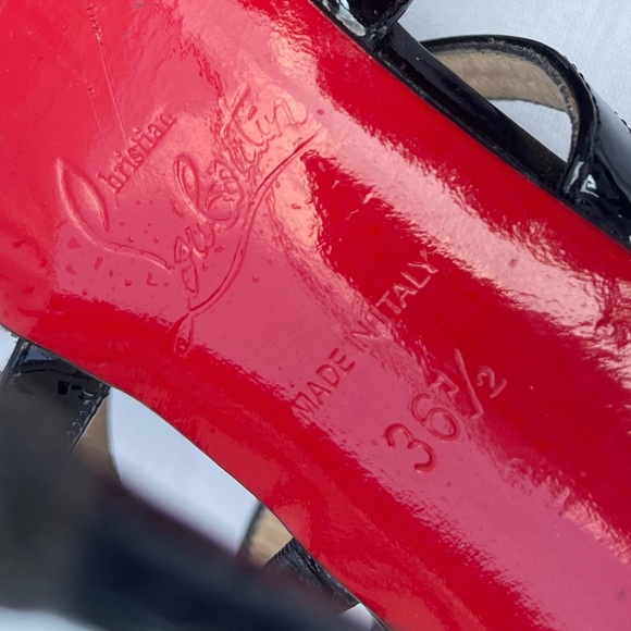 Christian Louboutin Mariniere Strappy High Heels Sandals - Picture 3 of 12